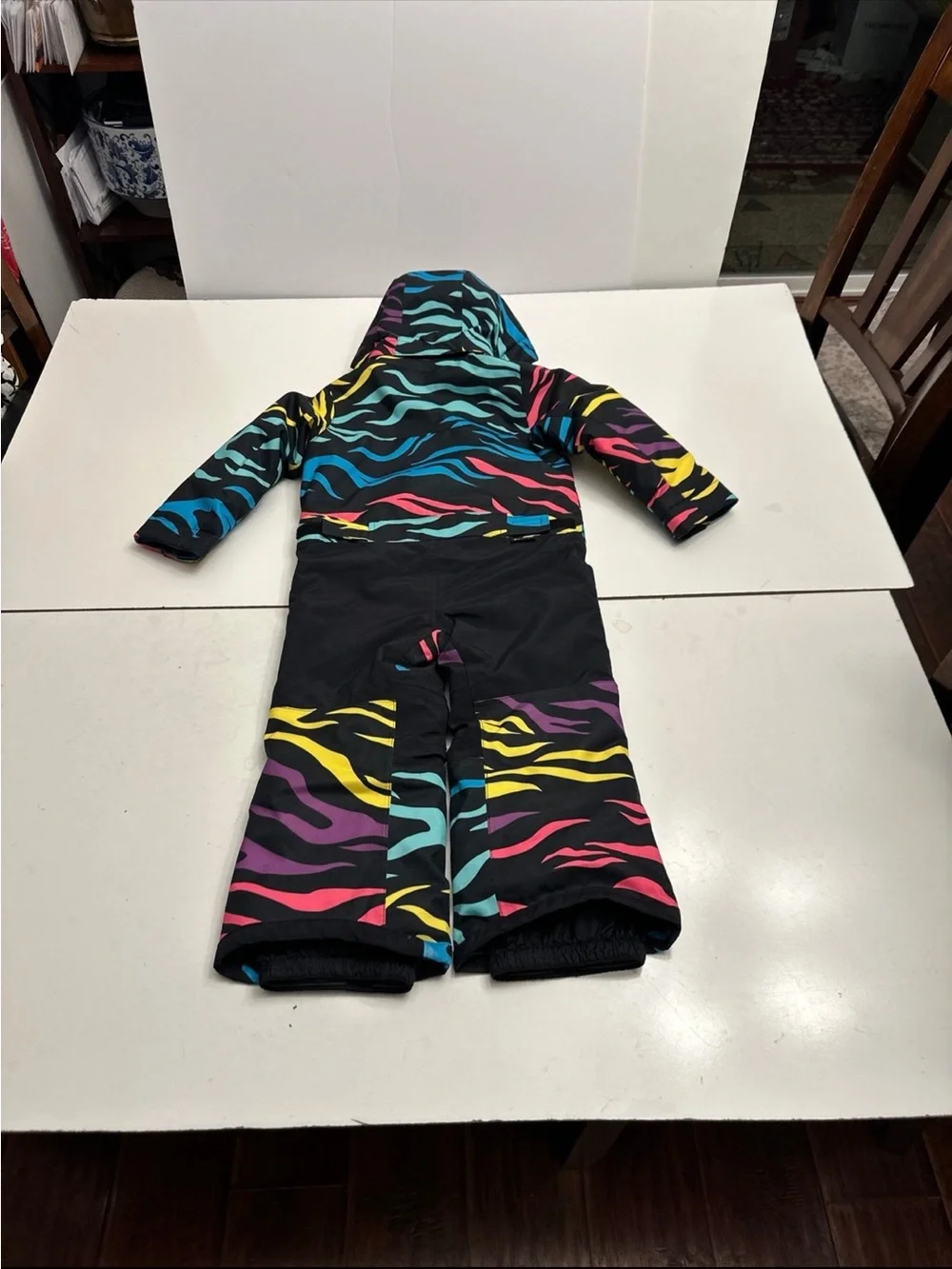 Kids Burton Colorful Hooded Insulated Snowsuit One Piece Winter Ski Suit